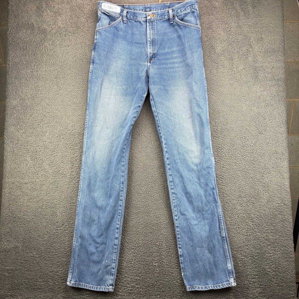 Red Kap Mens PD54PWC Blue Denim Work Jeans 38x40 Straight Leg Cotton